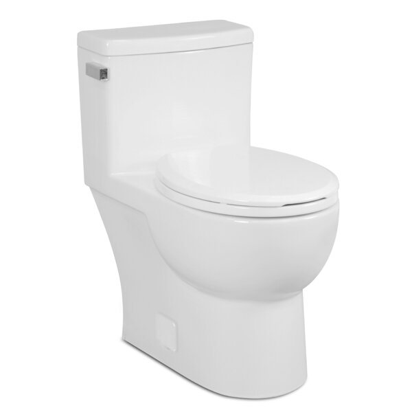 Malibu II 1.28 GPF Round One Piece Toilet (Seat Included) 